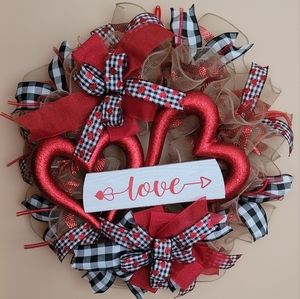 Valentines day wreath